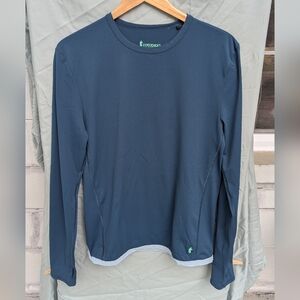 Cotopaxi Teal Men's Small Longsleeve - Sombra Sun Shirt In Color Abyss